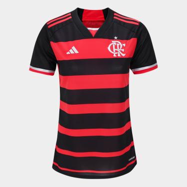 Imagem de Camisa Flamengo I 24/25 s/n° Torcedor Adidas Feminina-Feminino
