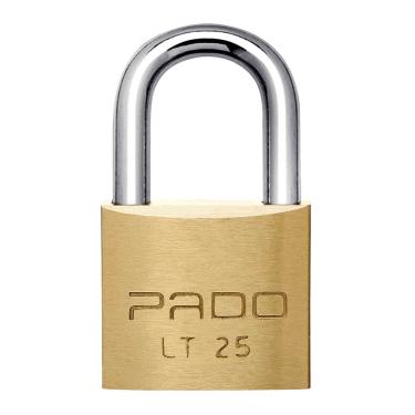 Imagem de Cadeado De Latão 25mm 2 Chaves Cor Dourado Lt-25 Pado