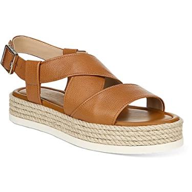 Imagem de VIA SPIGA Sandália anabela feminina V-Grayce Espadrille, Caramelo, 6