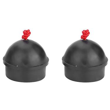 Imagem de Suporte de Giz para Piscina de Bilhar, 2 Peças, Portátil, Sem Escorregamento, Giz para Taco de Bilhar, Com Cabo para Piscina de Sinuca (Preto)