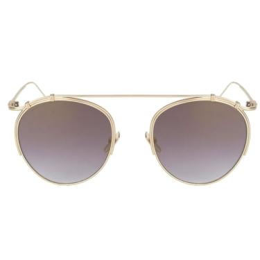 Imagem de JRLLFD Óculos de sol oval masculino com gradiente de metal, armação de óculos para dirigir ao ar livre, proteção solar, 4, tamanho único