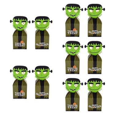 Imagem de Kokiya 10Pcs Caixas de doces de Halloween, caixas de guloseimas, caixas de embalagem para presentes de festa, pequenas caixas de presente, Gigante Verde