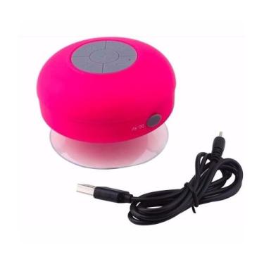 Imagem de Caixa De Som Portatil Bluetooth Resistente à Água - Rosa - BTS