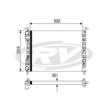 Imagem de Radiador Uno 2005 a 2014 Visconde 12209