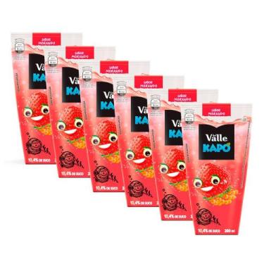 Imagem de Kit 6 Suco Del Valle Kapo Morango 200ml