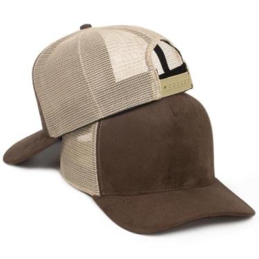 Imagem de Boné Trucker Country Liso Redinha Aba Curva Barato Simples - Simprão, 