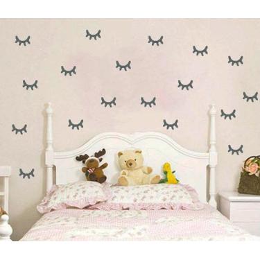 Imagem de Adesivo decorativo 40 Pares de olhos de unicórnio 5cm x 3,3cm Adesivo 