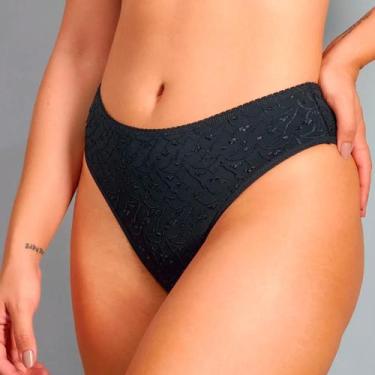 Imagem de Calcinha Biquini Cintura Saint Tropez  Duloren 128595, M, Preto