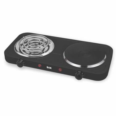 Imagem de Fogareiro Elétrico 220v Cooktop Indução 2000w 2 Bocas Bak BK-FCE703-22