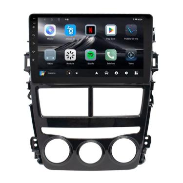 Imagem de Central Multimídia Yaris 2018 2019 2020 2021 Adak G2 Tela de 9" QLED 2GB de RAM 64GB Android Auto e Carplay + Câmera de ré