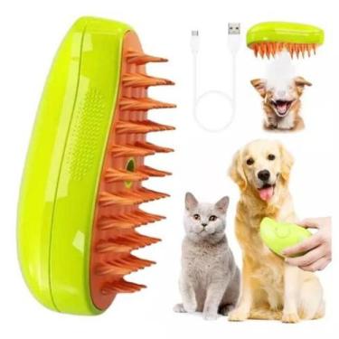 Imagem de Escova a Vapor 3 em 1 para Cães e Gatos - Elo, Verde