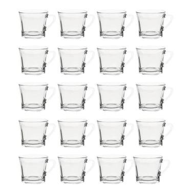 Imagem de 20 Xícaras De Chá 165ml Vidro Praticasa Transparente, XÍCARAS