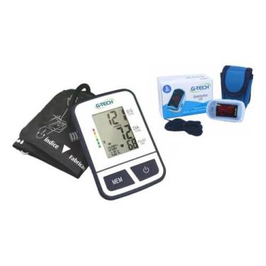 Imagem de Kit Oximetro De Dedo + Aparelho De Pressão G-tech Bsp11