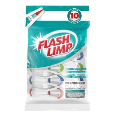 Imagem de Prendedor multiuso emborrachado para roupas e embalagens c10 - FLASH L