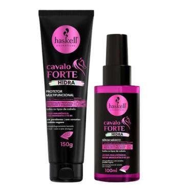 Imagem de Kit Cavalo Forte Hidra 1 Protetor 150ml 1 Sérum 100ml - HASKELL