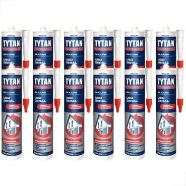 Imagem de Silicone Tytan Uso Geral Acético 280G Incolor - Kit Cx 12 un - Tytan S
