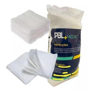 Imagem de Compressa Gaze Hidrófila 13 Fios Pbl Medic com 500 Unidades, 7,5cm x 7