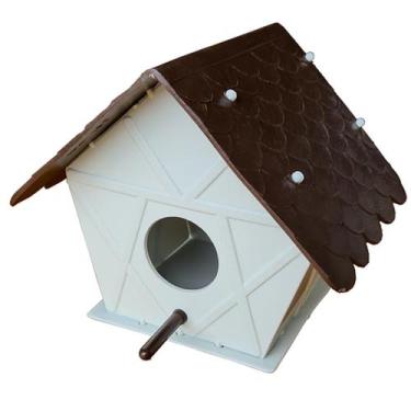 Imagem de Casa para pássaros kit com 5 casinha para passarinho plástico - JR Inj