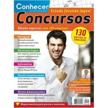 Imagem de Revista Conhecer Concursos - Estude Fazendo Jogos - COQUETEL - GRUPO E