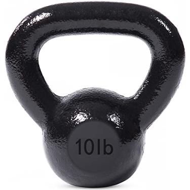 Imagem de JFIT Kettlebell Pesos Ferro Fundido – 4,5 kg – Exercícios balísticos, força central, fitness funcional e conjunto de treinamento de peso – Peso Livre, equipamento, acessórios