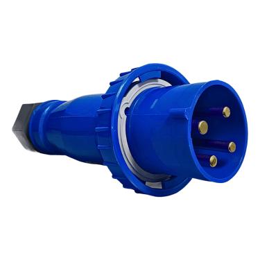 Imagem de Plugue Industrial Móvel Albany 125A 3P+T 200/250V IP67 9H Azul A4679 – Steck