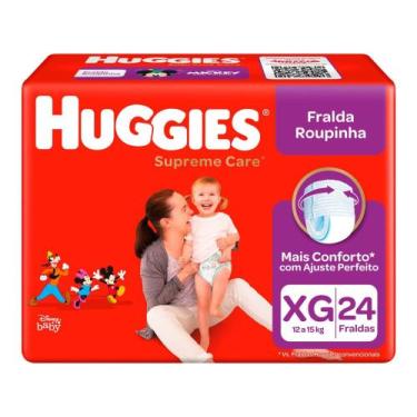 Imagem de Fralda Huggies Supreme Care - Roupinha Tam. XG 12 a 15kg 24 Unidades