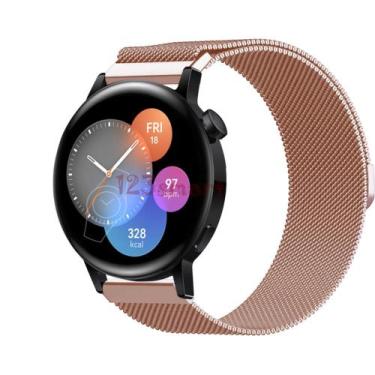 Imagem de Pulseira de Aço Milanese para GT3 42mm GT3 46mm - 123Smart, Gold rose,