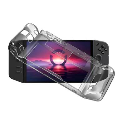 Imagem de Qoosea Capa para Legion Go, pega ergonômica, macia, de TPU (poliuretano termoplástico), com absorção de choque, capa resistente a arranhões e impressões digitais para Lenovo Legion Go Gaming portátil