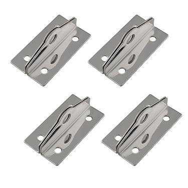 Imagem de JianLing 4 peças de ferrolho de ângulo de 90 graus, aço inoxidável 304 trava de segurança cadeado olhal, armazenamento interno ou externo, caixa de ferramentas, portão e galpão