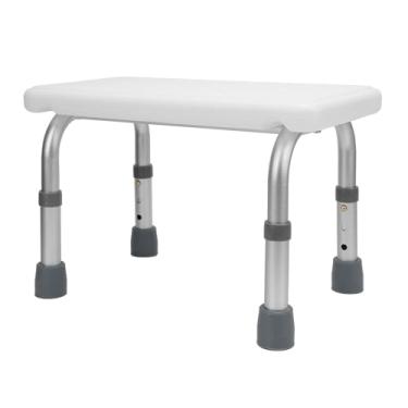 Imagem de Assento de Cadeira de Chuveiro de Banheiro de Liga de Alumínio Ideal para Idosos e Mulheres Grávidas Com Furos de Drenagem para Maior Comodidade