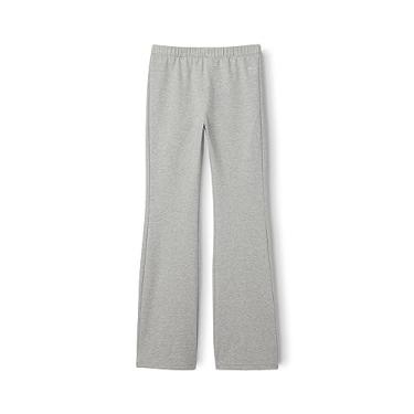 Imagem de Happy Nation Calça flare de algodão para meninas, Carvão mesclado, GG