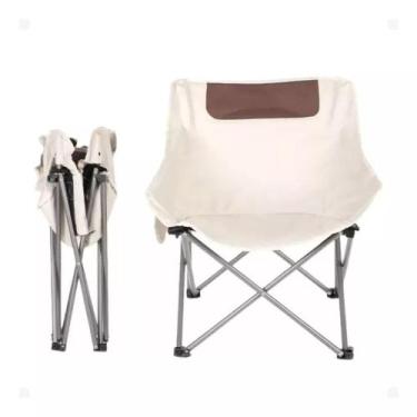 Imagem de Cadeira Camping Pesca Praia Acampamento Dobrável Com Bolsa - Tomate