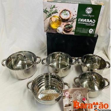 Imagem de Jogo De Panelas Polonês 10 Peças Garnki De Aço Inoxidável 