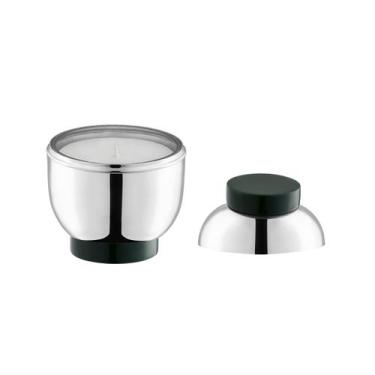 Imagem de Porta Velas Volupté Níquel com Resina Verde - St James