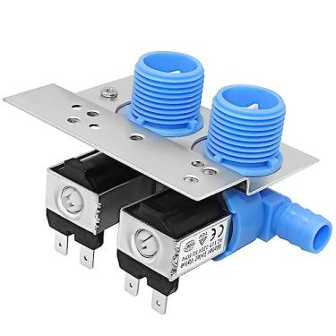 Imagem de Kit de válvula de entrada de água para lavadora 285805 com suporte de montagem da Beaquicy - Substituição para máquina de lavar Whirlpool Kenmore Kitchen Aid