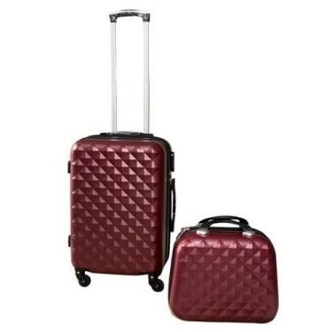 Imagem de Mala De Bordo 10kg + Frasqueira Viagem Rodinhas 360 ABS - BRACKLION