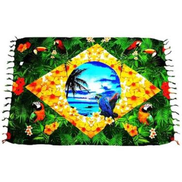Imagem de Canga Praia Brazil Fauna Diversas Flora Moda Verão Beach Bandeira Bras