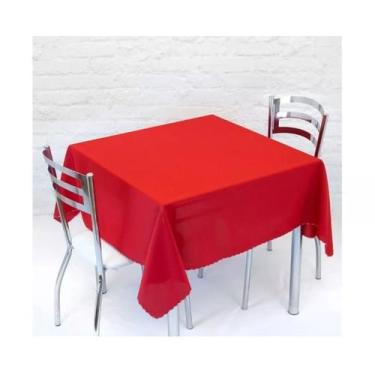 Imagem de Toalha De Mesa Quadrada 1,40x1,40 Em Oxford Com Bainha Para Festa Buff