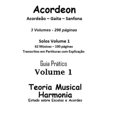 Imagem de Livros Para Acordeão Acordeon Gaita  3 Volumes 296 Pág - Academia de M