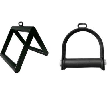 Imagem de Kit Puxador Triângulo Para Cross Over + Puxador Stribo Com Giro Cross 