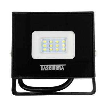 Imagem de Refletor Taschibra TR Led Preto 10 Slim 10W 6500K