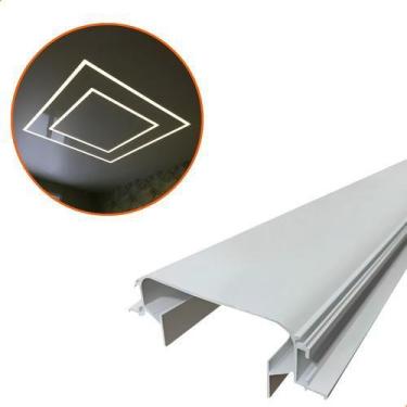 Imagem de Perfil De Led Embutir No Frame Duplo Iluminação Indireta 2m - VLED