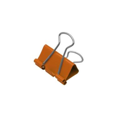 Imagem de Prendedor de Papel Clipes Binder 32mm Neon Brw, LARANJA