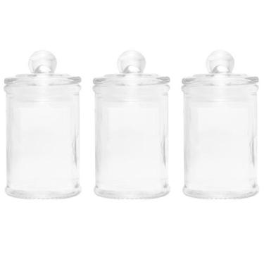 Imagem de Jogo 3 Potes De Vidro Herméticos Redondo 150ml Arena Lyor