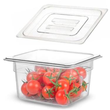 Imagem de Cuba Gastronomica Sem Tampa Gn Buffet Acrilico 1/6 100mm - Triboshop