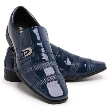 Imagem de Sapato Social Masculino em Verniz Casual Leve Sport Fino Homem Moderno