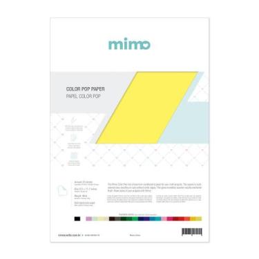Imagem de Papel Color Pop Amarelo Canarinho Mimo - A4 - 180 gr - 25 unds