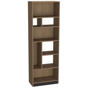 Imagem de Estante Livreiro 8 Nichos B38 Mell Preto NOVAM - Nova Mobile, Mell Pre