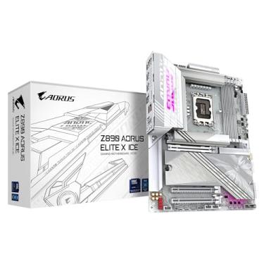 Imagem de Placa Mãe Gigabyte Z890 AORUS ELITE X ICE WIFI 7 (LGA 1851/4xDDR5/Thunderbolt 4/USB4 TYPE-C/HDMI/M.2/2.5GbE)