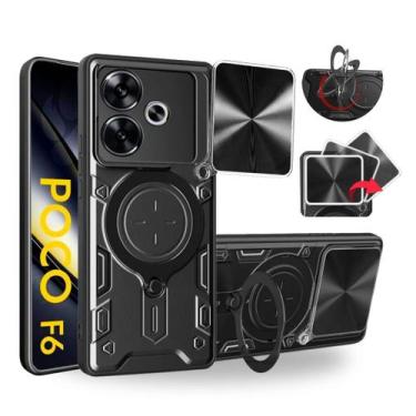 Imagem de Capa Capinha Armor Anti Choque Militar Ring Luxo Para Poco F6 5G - Pro